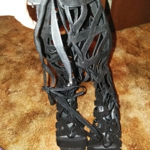 Lace up heels
